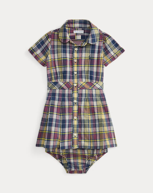 Plaid Cotton Shirtdress