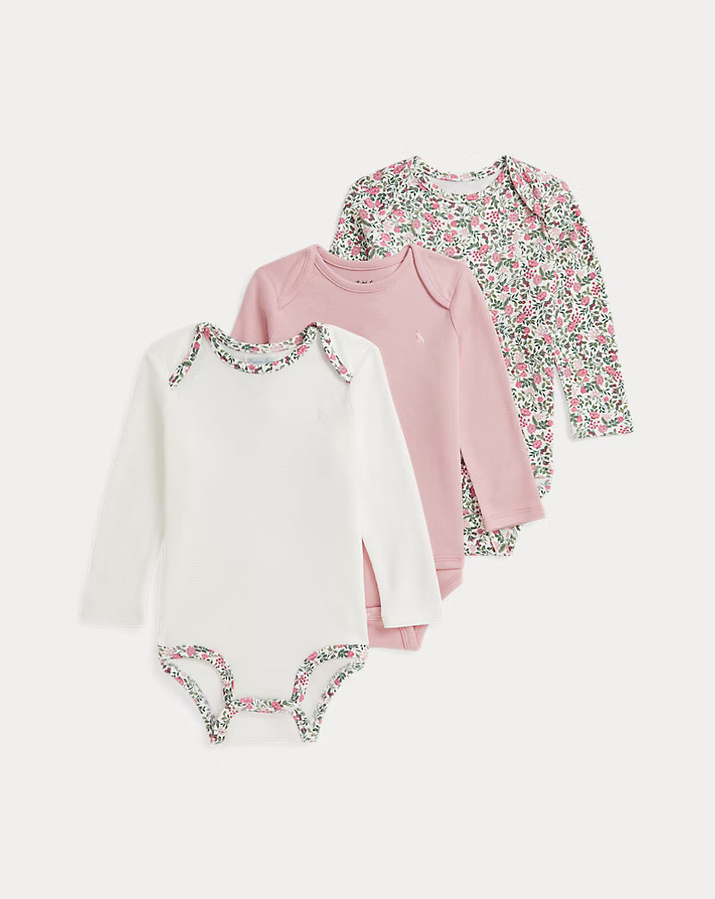 Cotton Interlock Bodysuit 3-Pack