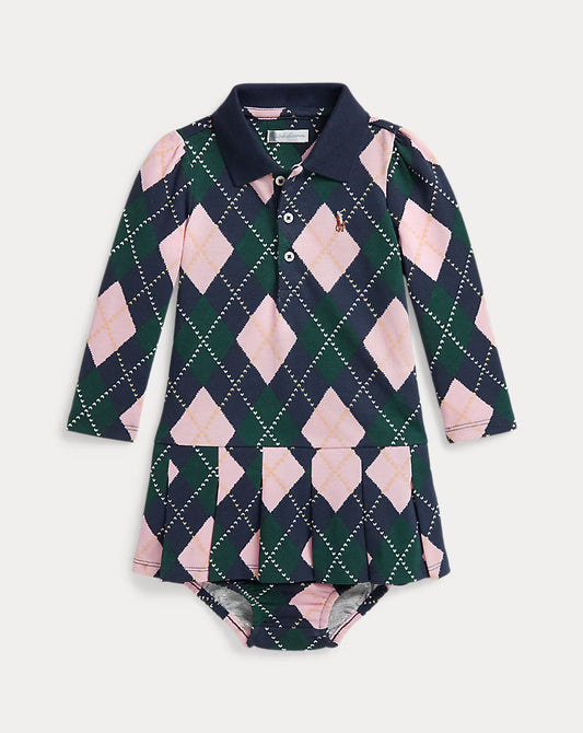 Argyle Mesh Polo Dress & Bloomer