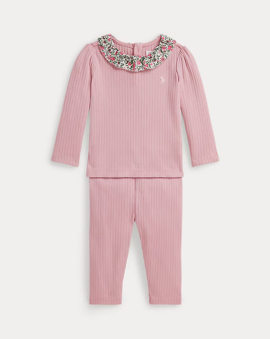 Ribbed Cotton Top & Legging Set