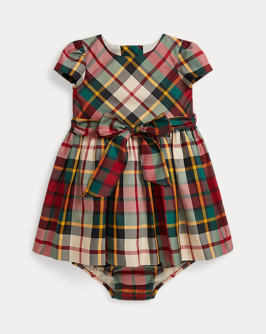 Plaid Twill Dress & Bloomer
