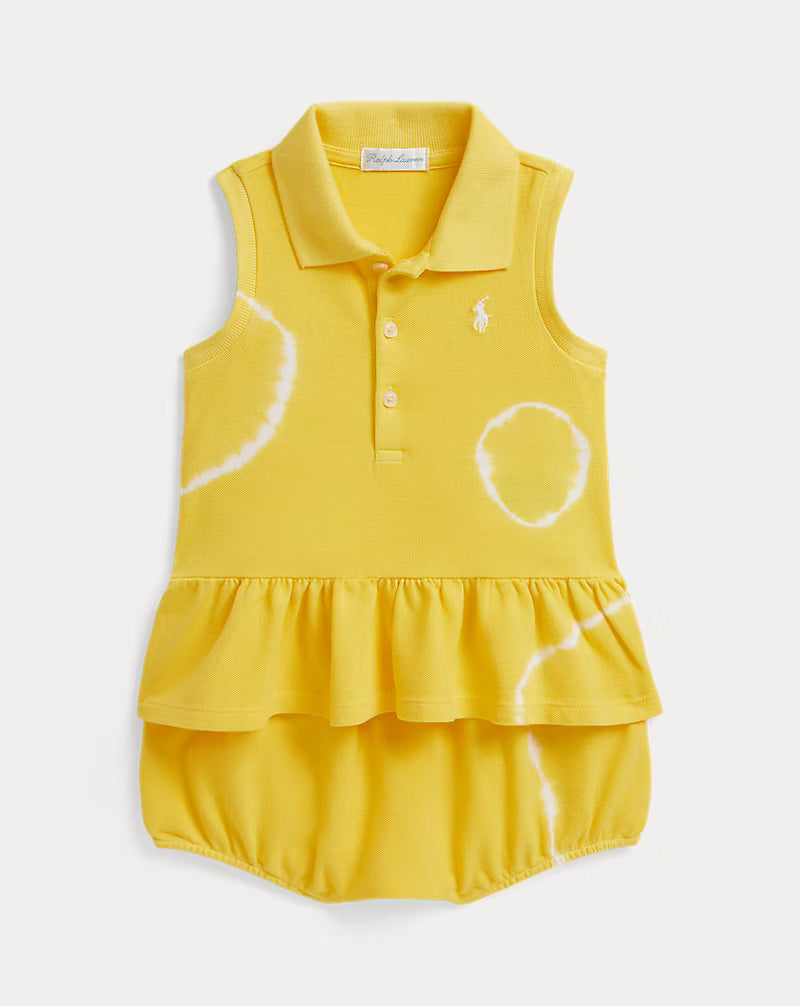 Tie-Dye Mesh Polo Shirt & Bloomer