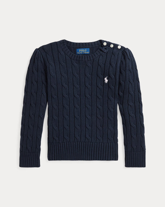 Cable-Knit Cotton Sweater (3 Colors)