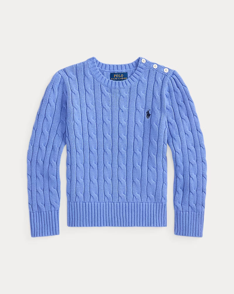 Cable-Knit Cotton Sweater (3 Colors)