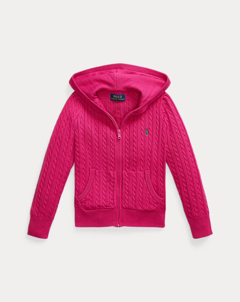 Mini-Cable Cotton Full-Zip Hoodie (3 Colors)