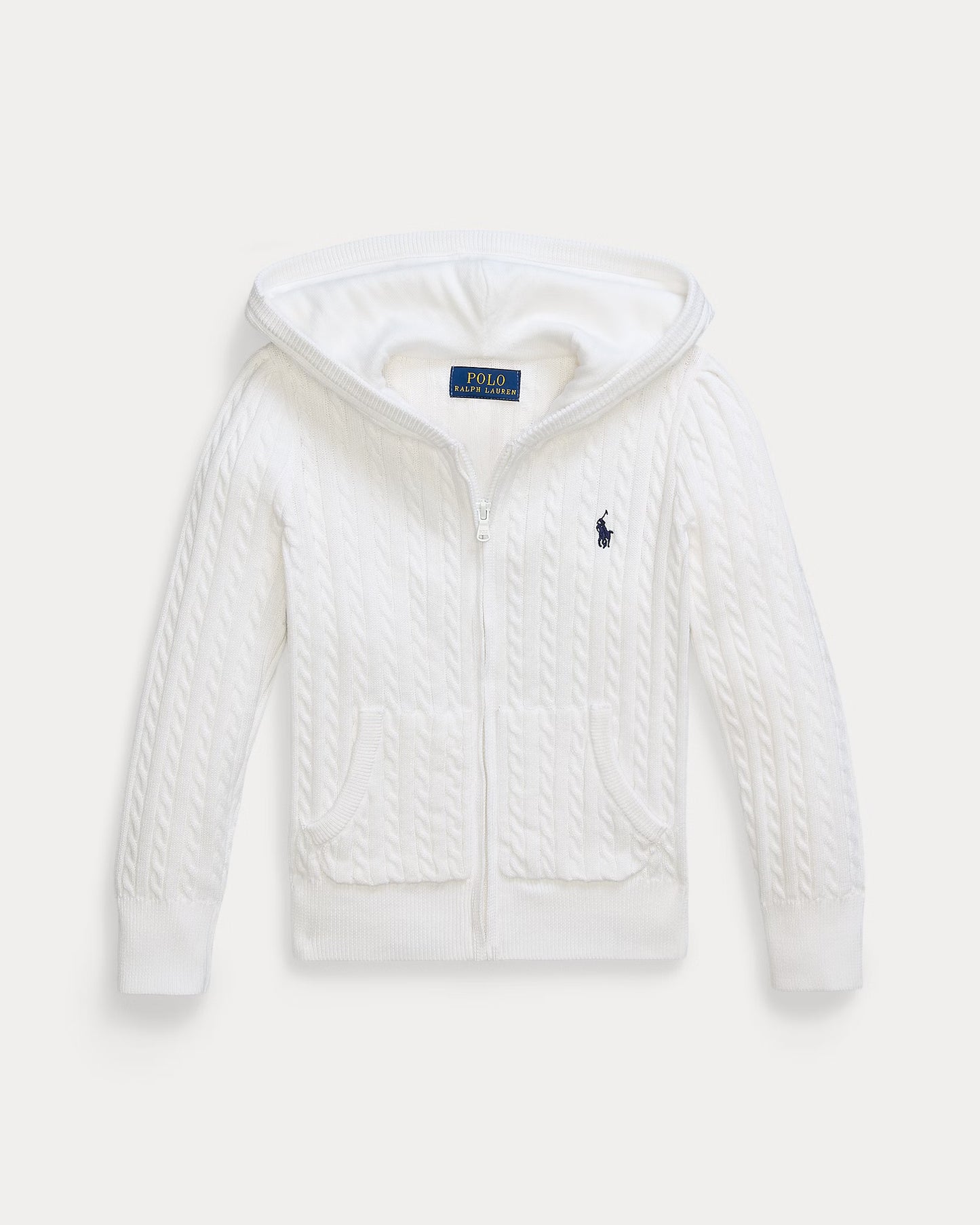 Mini-Cable Cotton Full-Zip Hoodie (3 Colors)