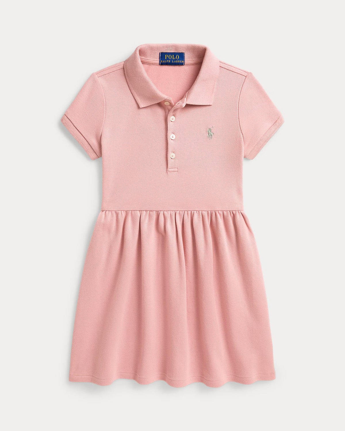 Stretch Mesh Polo Dress