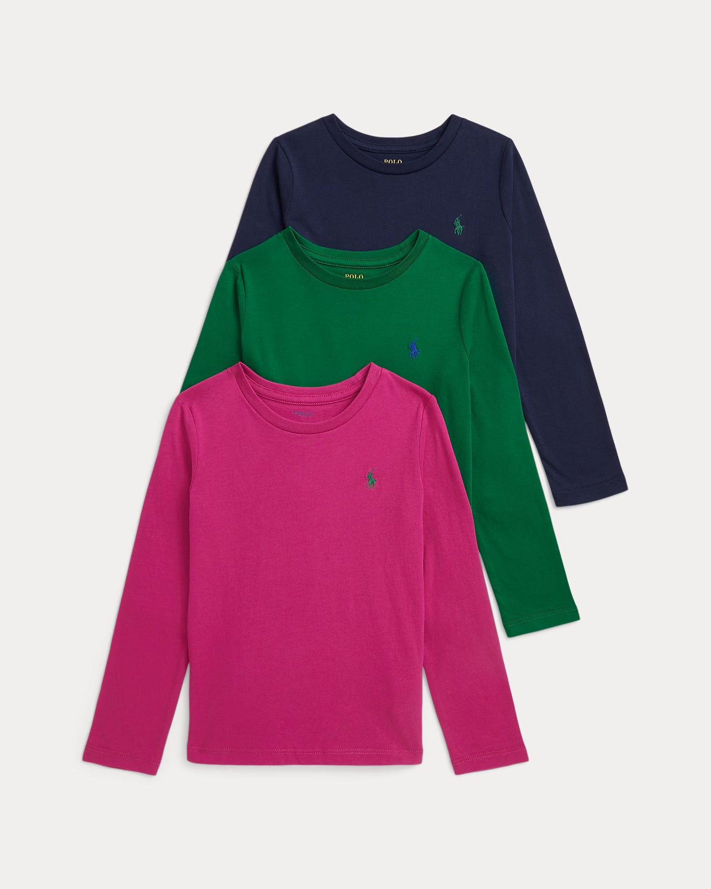 Cotton Jersey Long-Sleeve Tee 3-Pack
