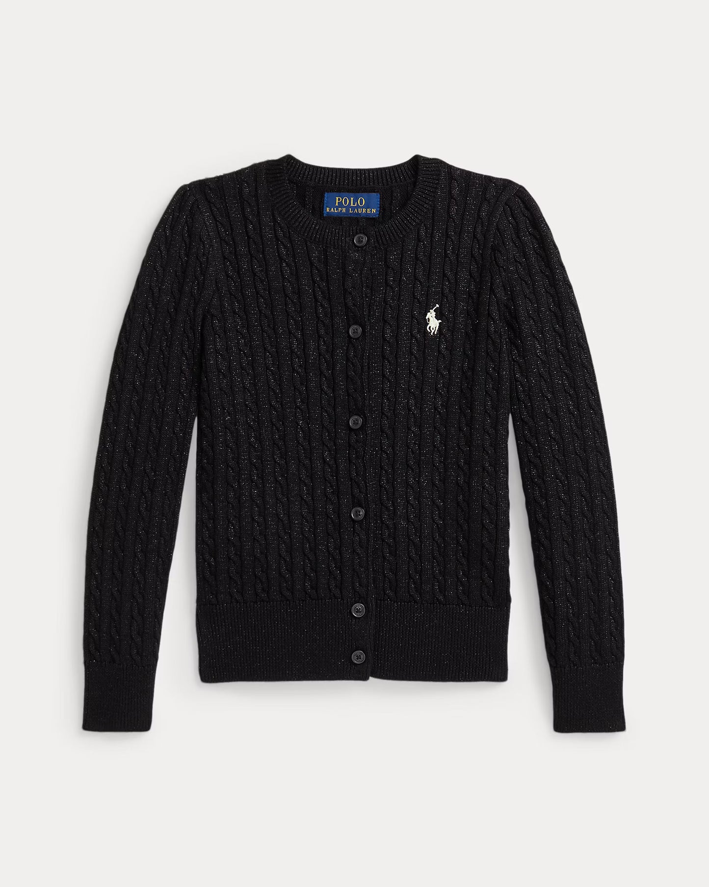 Metallic Mini-Cable Cardigan