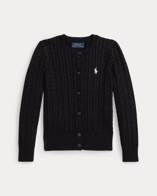 Metallic Mini-Cable Cardigan