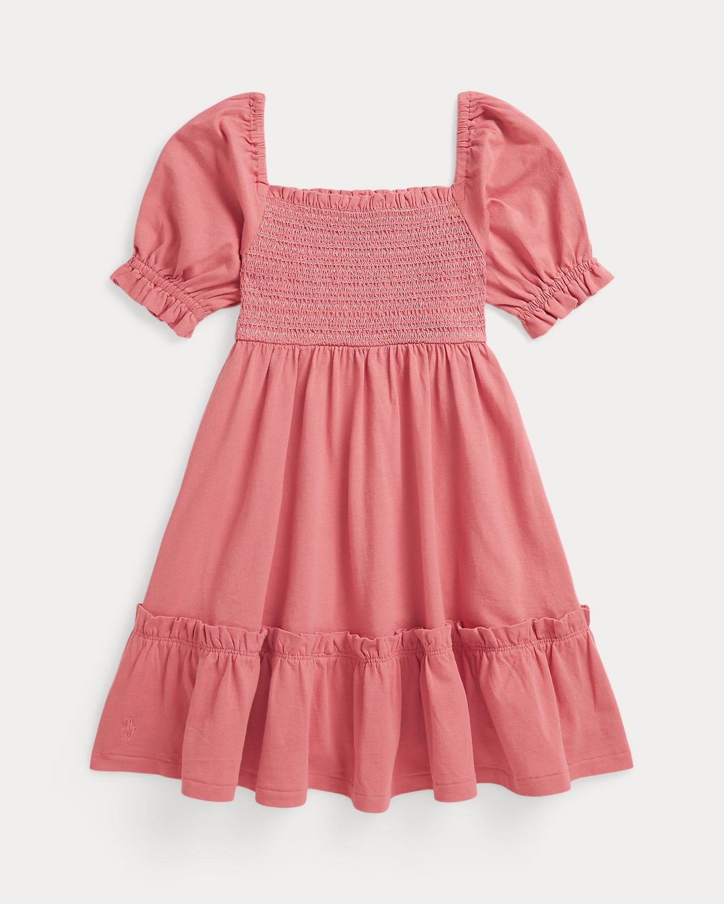 Smocked Cotton Jersey Dress