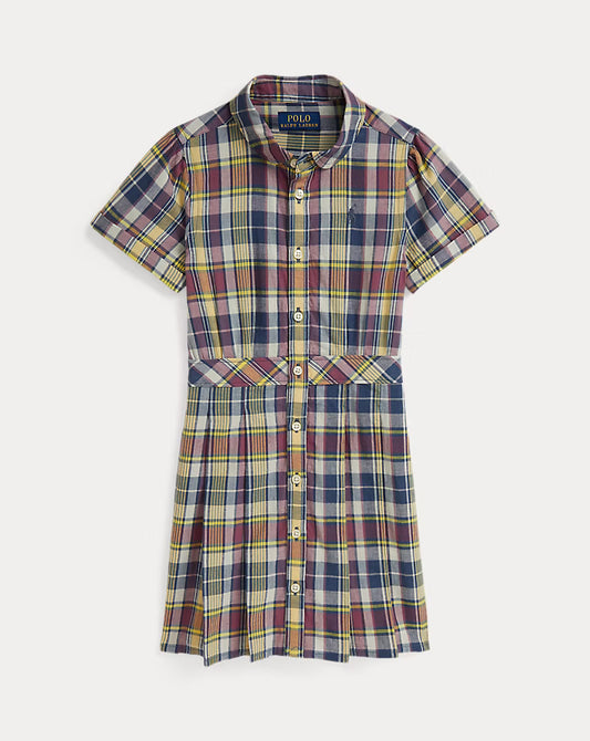 Plaid Cotton Shirtdress