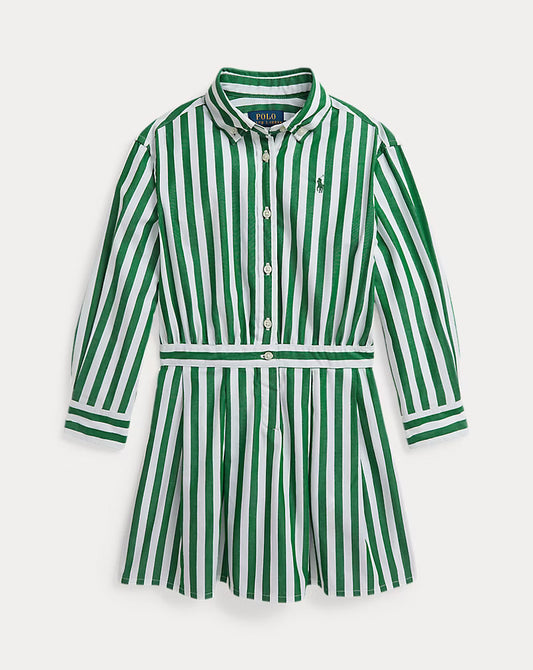 Striped Cotton Poplin Shirtdress