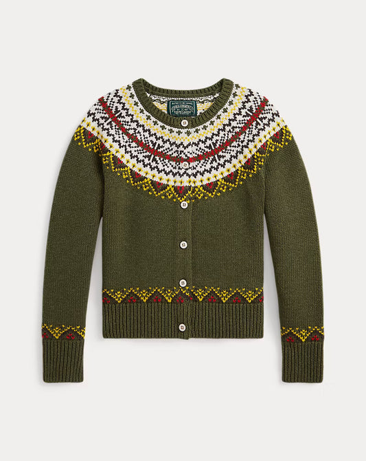 Fair Isle Cotton-Blend Cardigan
