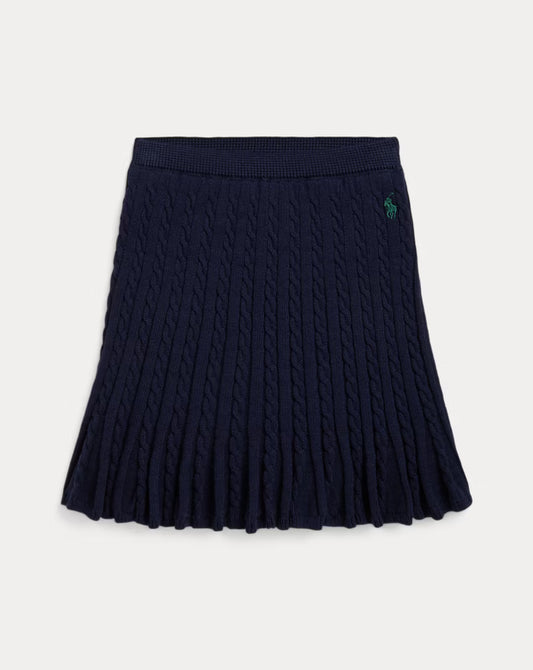 Mini-Cable Cotton Skirt