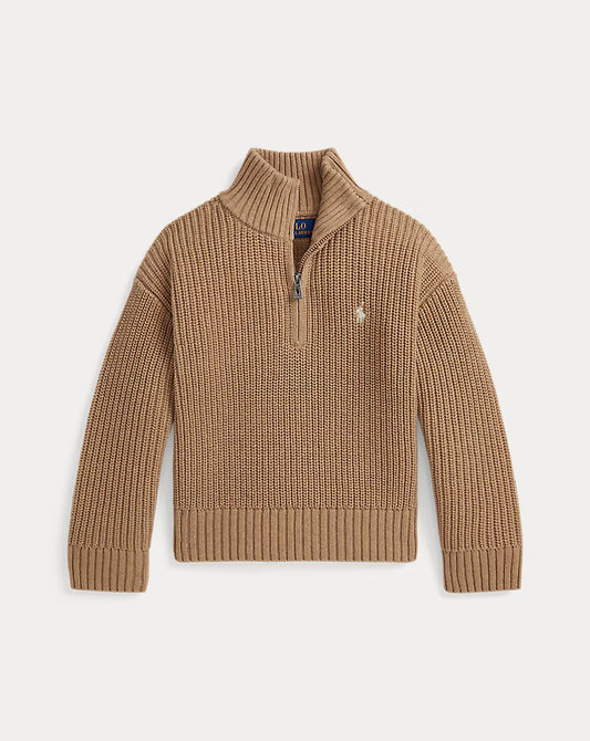 Cotton Half-Zip Sweater