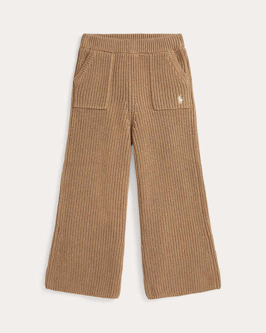 Cotton Wide-Leg Sweater Pant