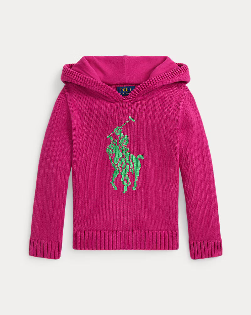 Big Pony Cotton Hooded Sweater