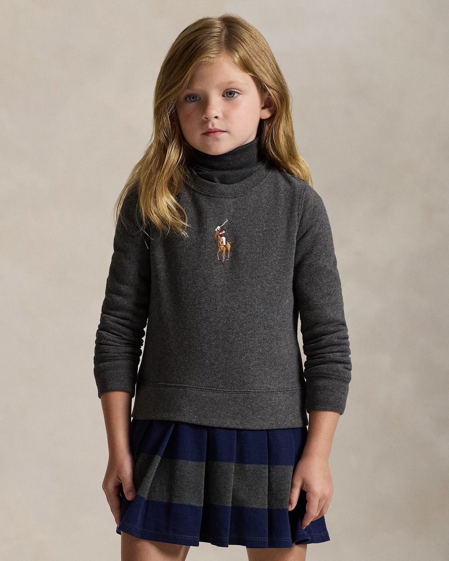 Big Pony Fleece Sweatshirt Dress