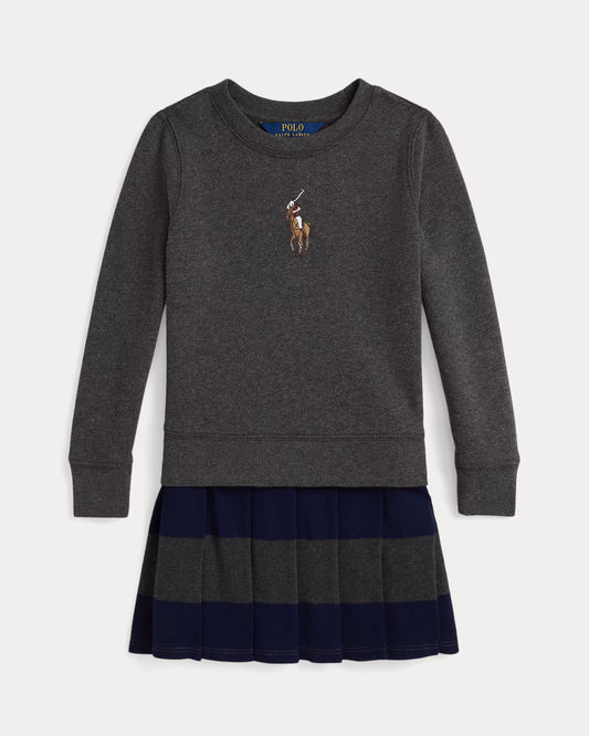 Big Pony Fleece Sweatshirt Dress