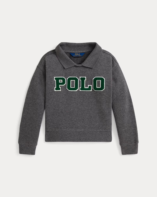 Logo Fleece Polo Sweatshirt