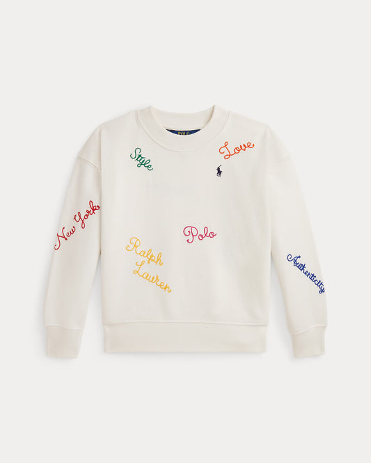 Embroidered Fleece Sweatshirt