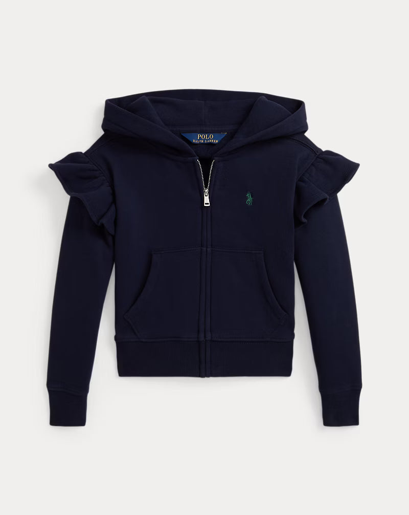 Ruffled Fleece Full-Zip Hoodie
