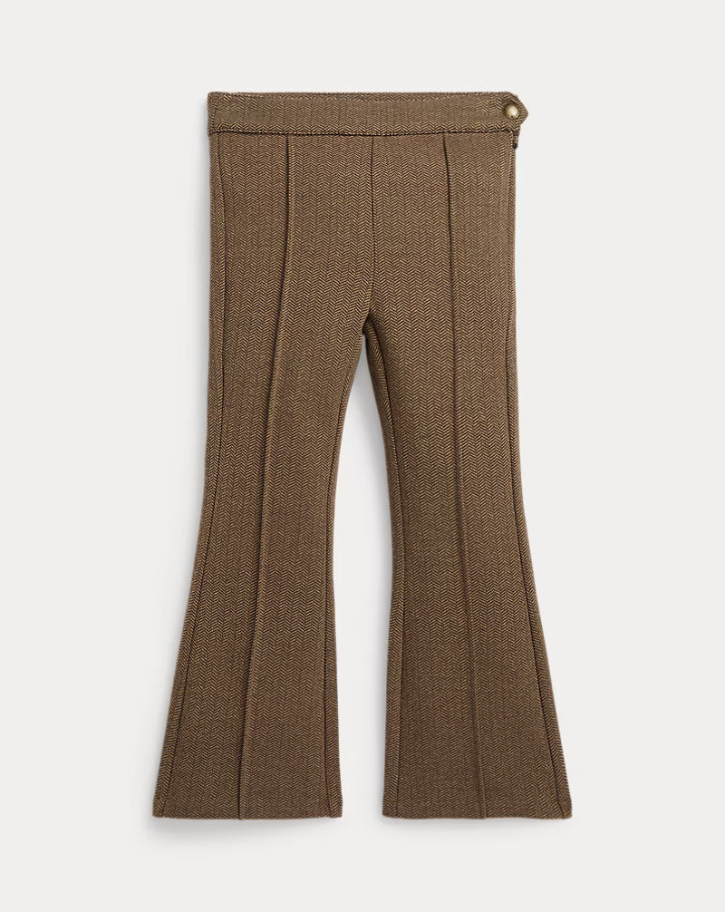 Herringbone Jacquard Flare Pant