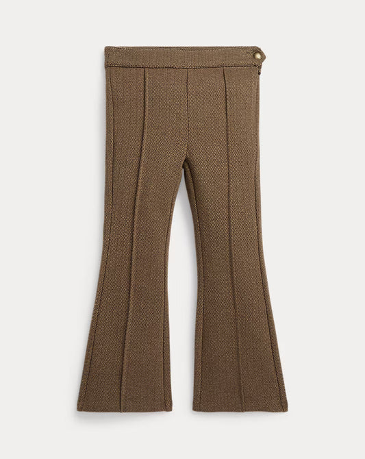 Herringbone Jacquard Flare Pant