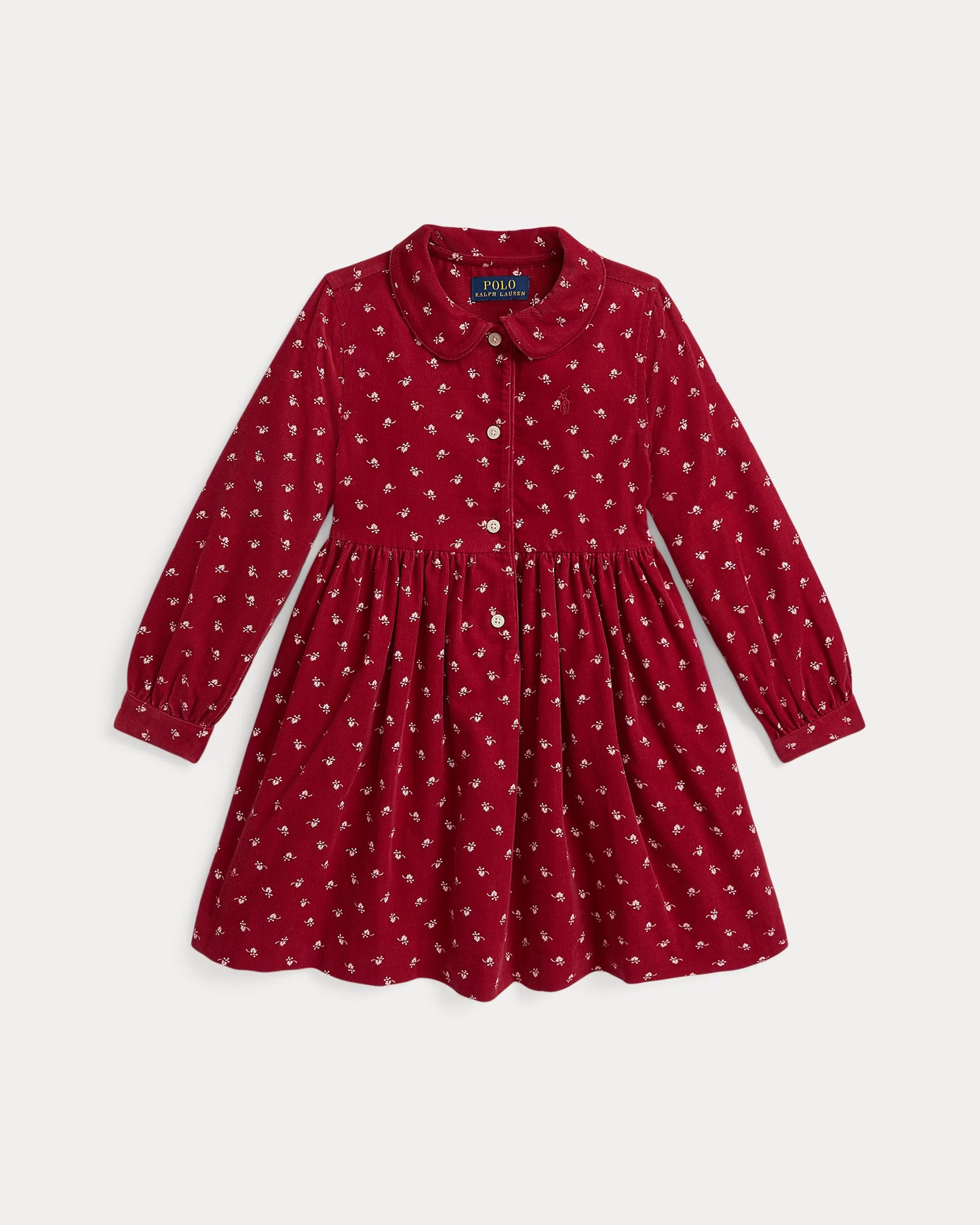 Floral Cotton Corduroy Shirtdress