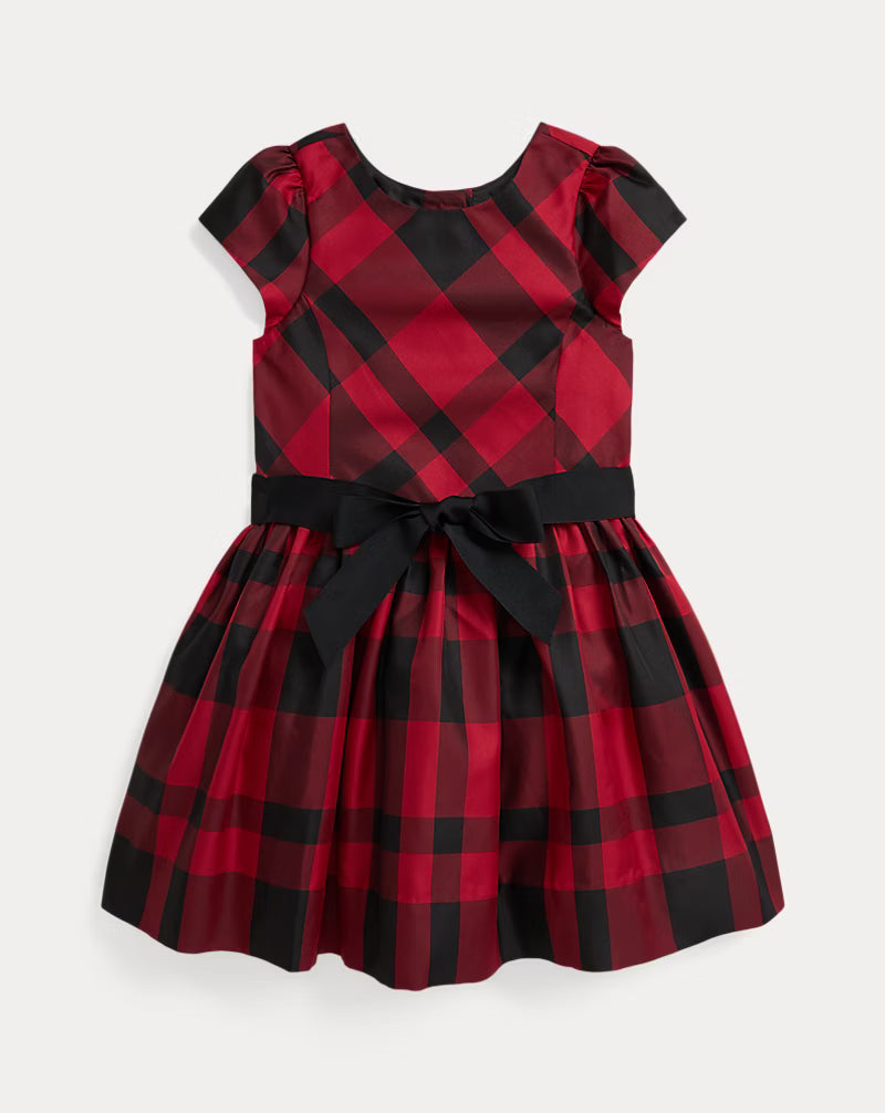 Plaid Taffeta Dress