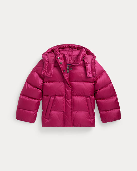 Metallic Down Hooded Jacket (2 Colors)