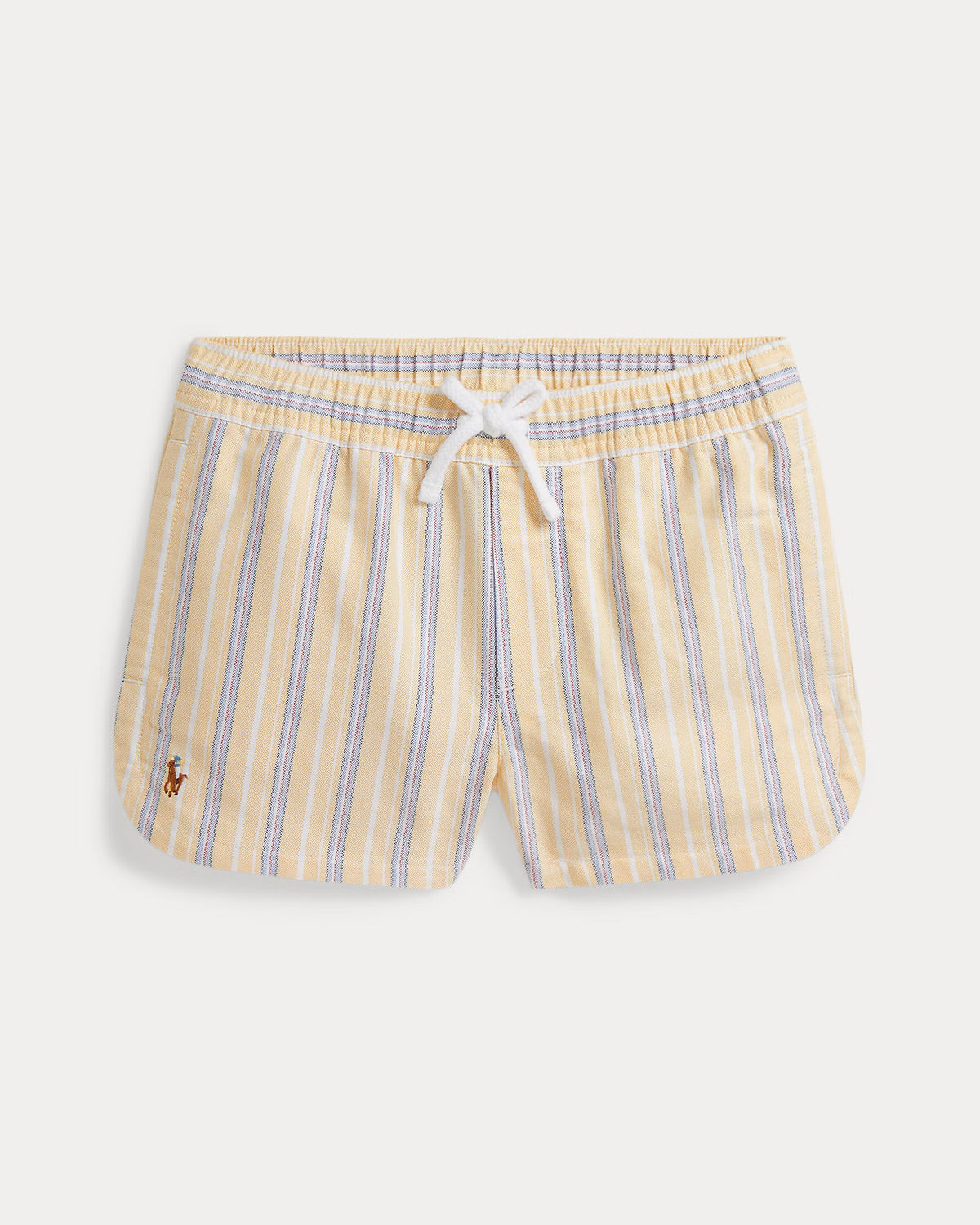 Striped Cotton Oxford Pull-On Short