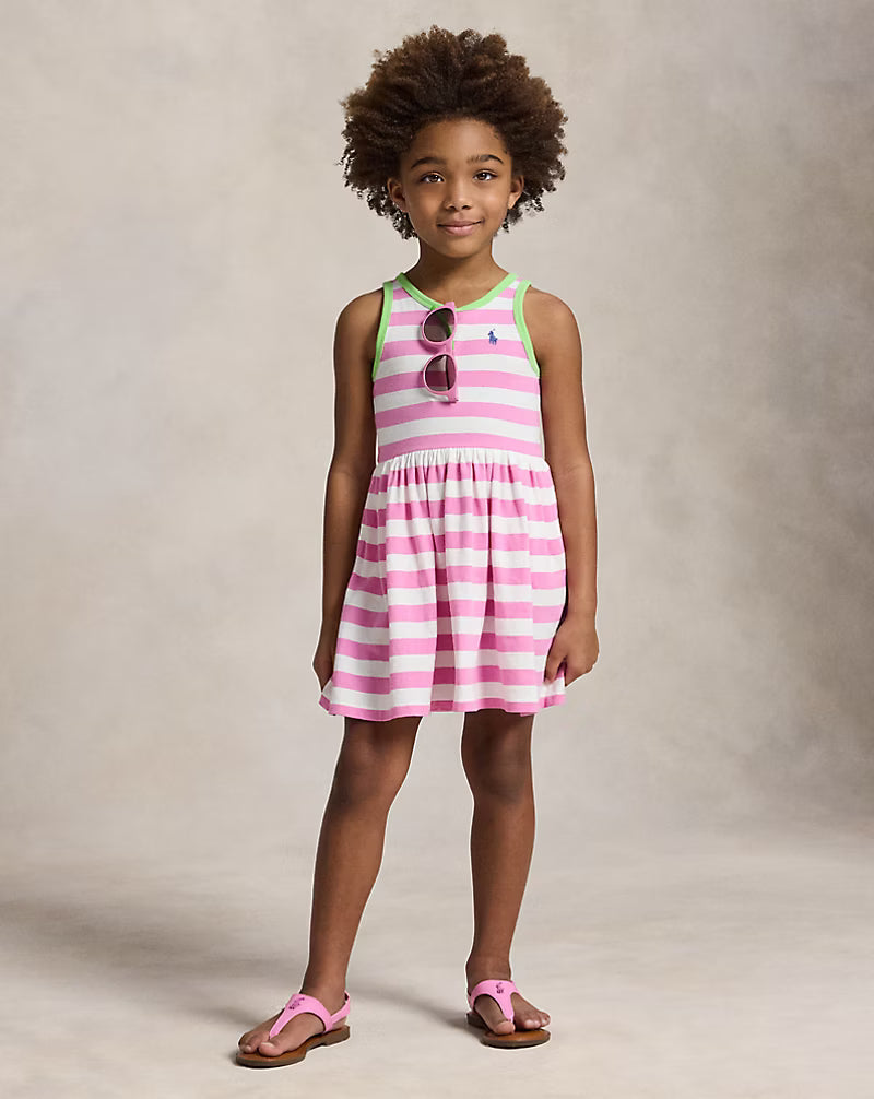 Striped Cotton Jersey Dress