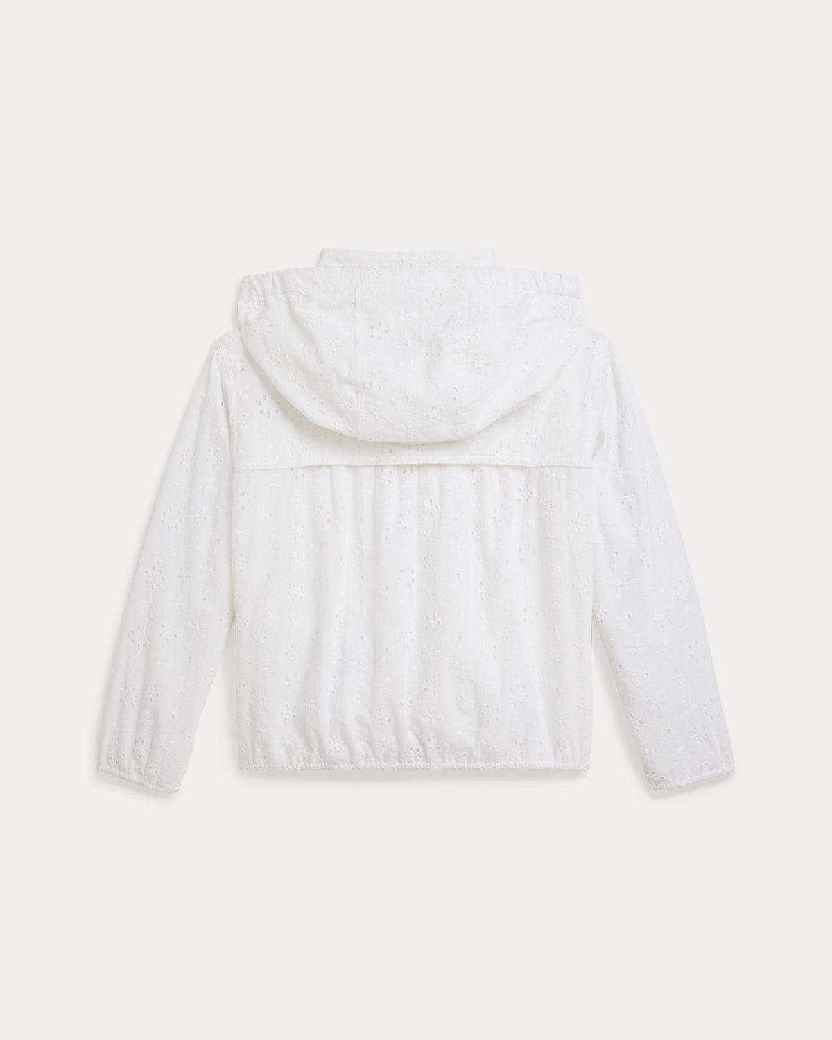 Eyelet Cotton Hooded Jacket