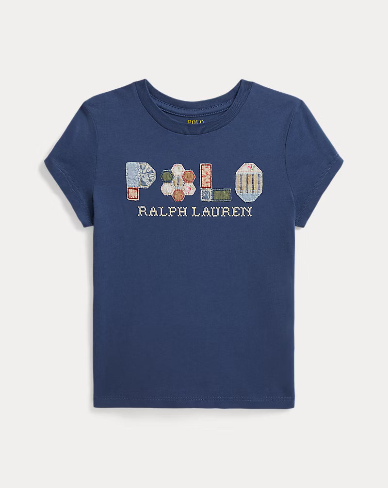 Patchwork-Logo Cotton Jersey Tee