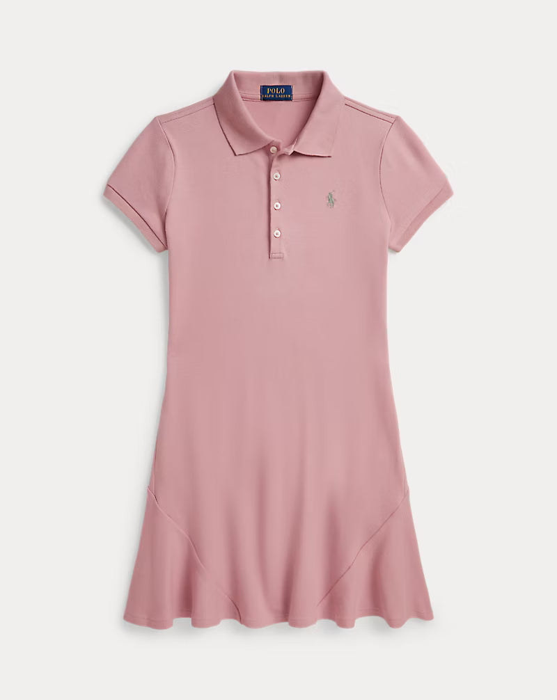 Stretch Mesh Polo Dress (2 Colors)