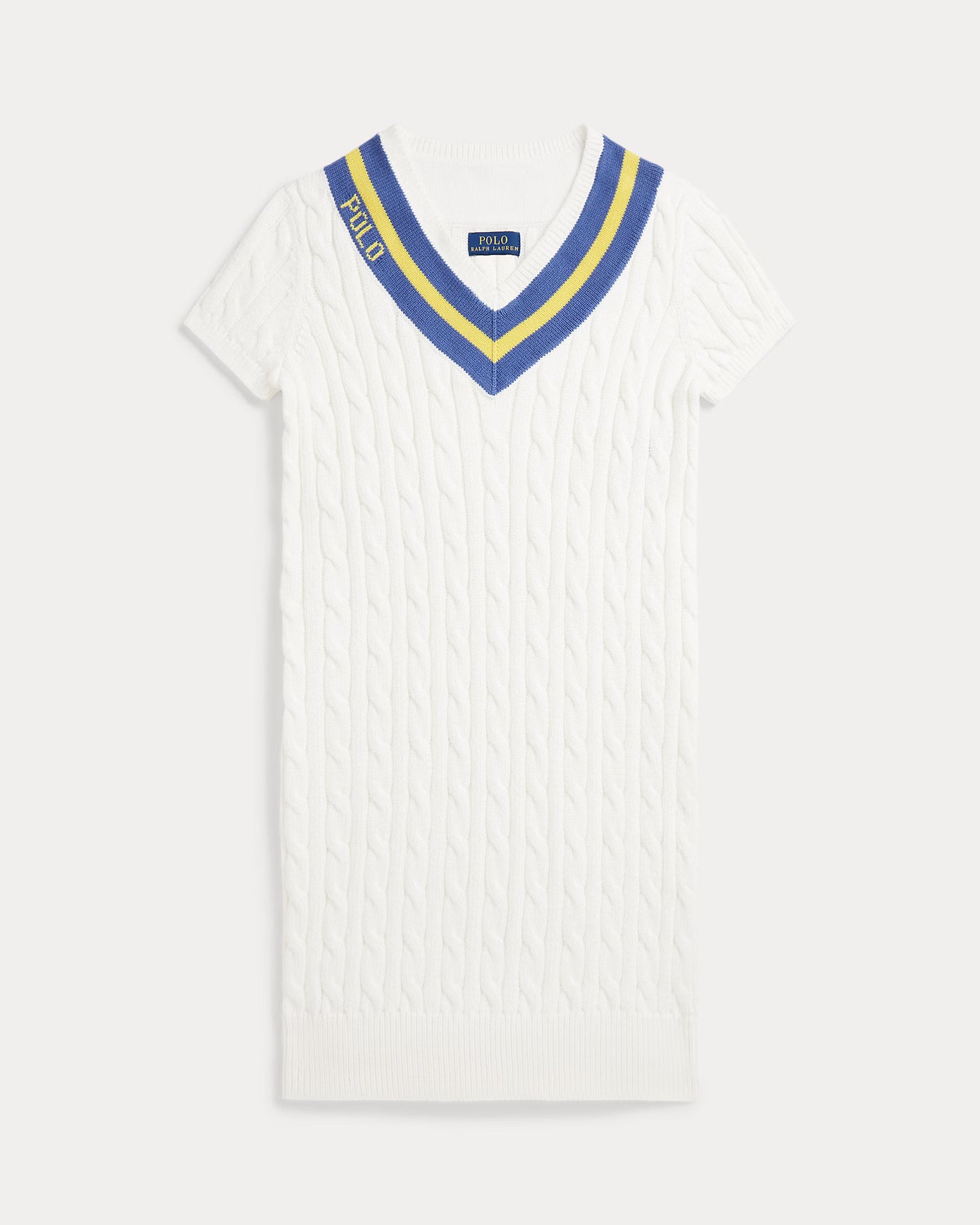 Cricket-Stripe Cotton Sweater Dress