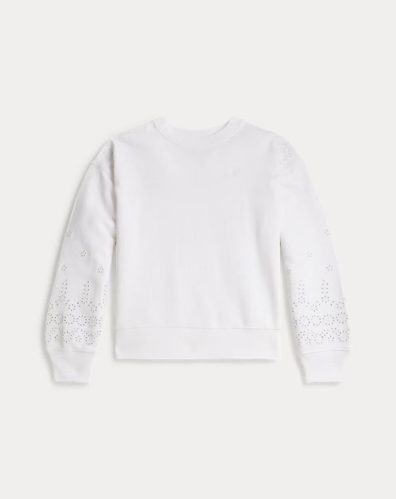 Eyelet French Terry Sweatshirt