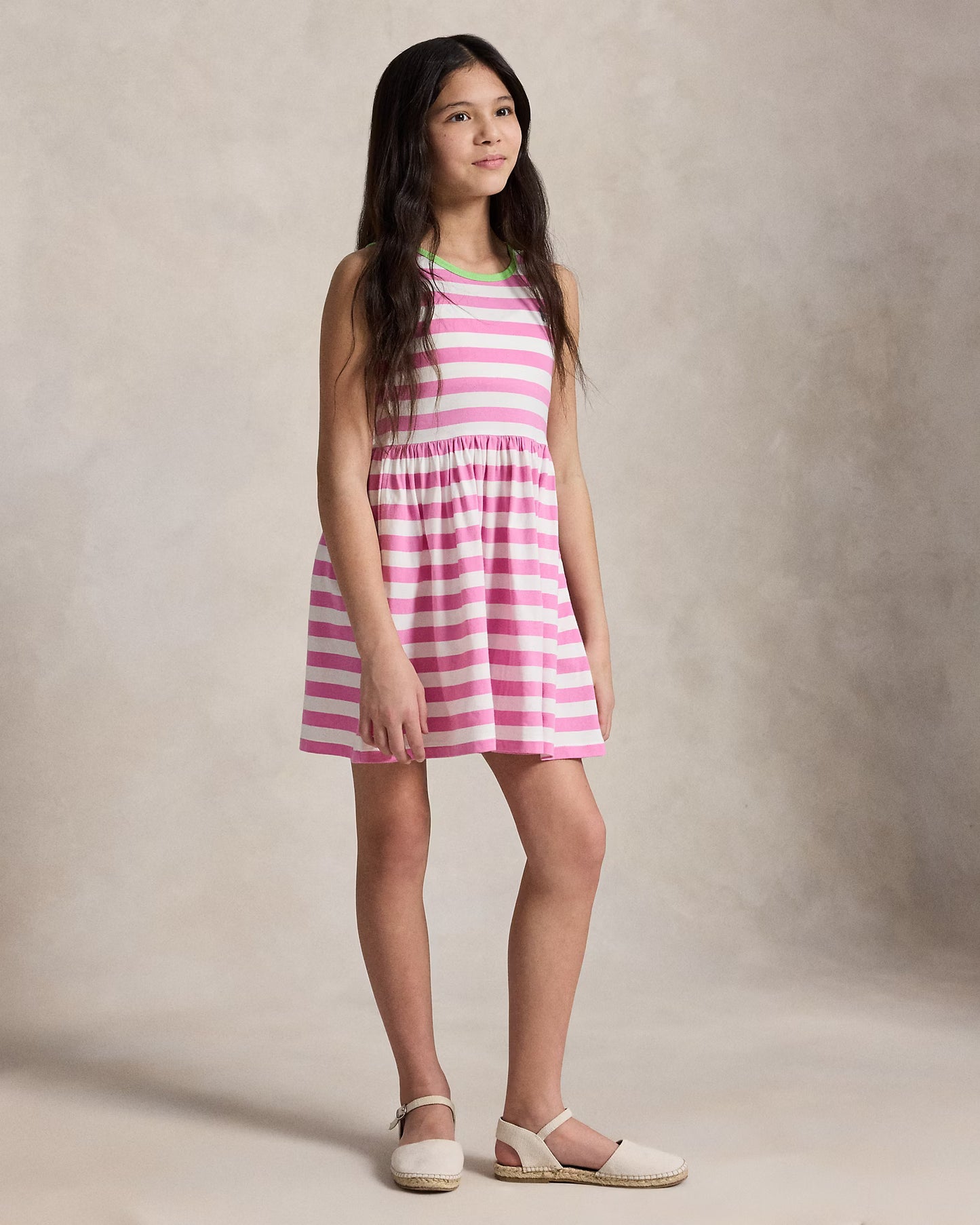 Striped Cotton Jersey Dress