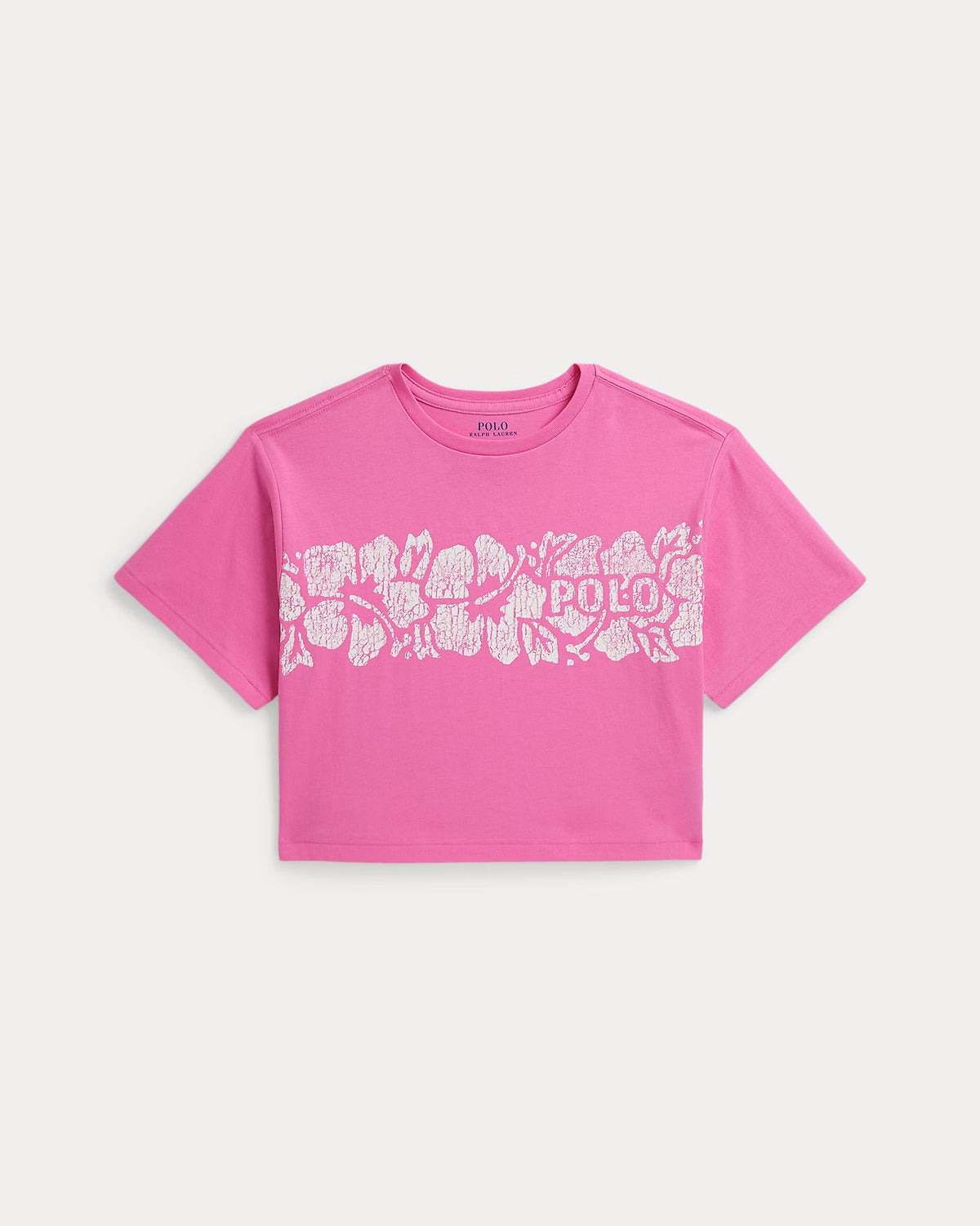 Floral-Print Logo Cotton Boxy Tee