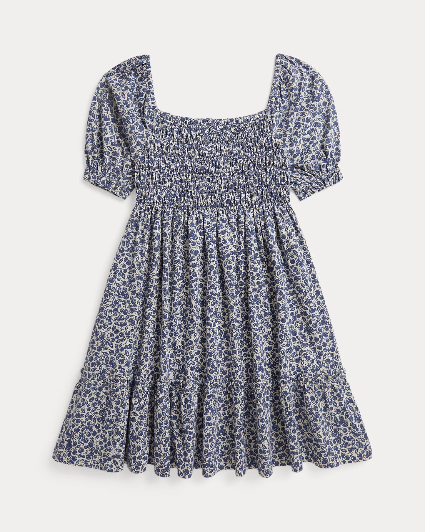 Blueberry-Print Cotton Jersey Dress