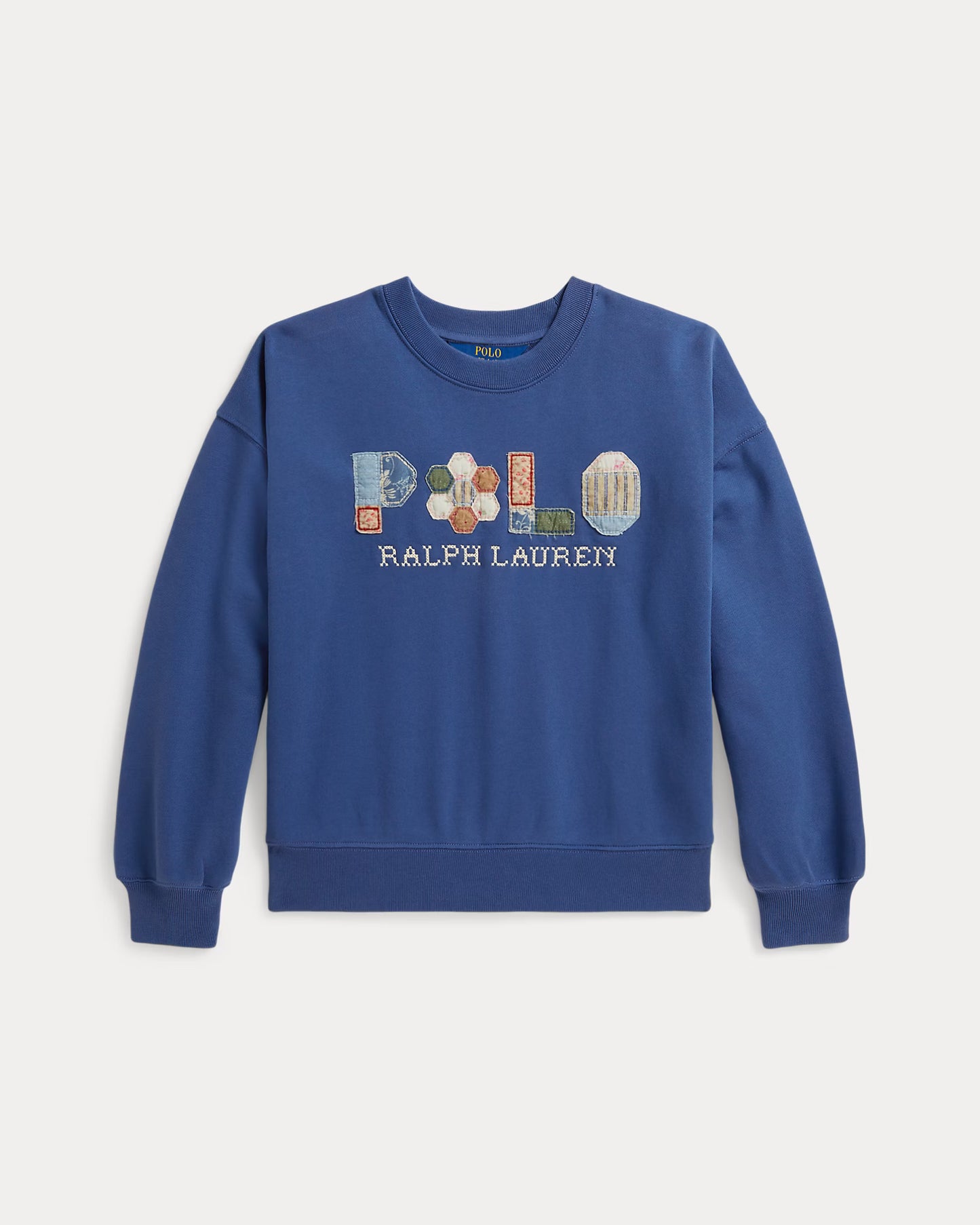 Patchwork-Logo French Terry Sweatshirt