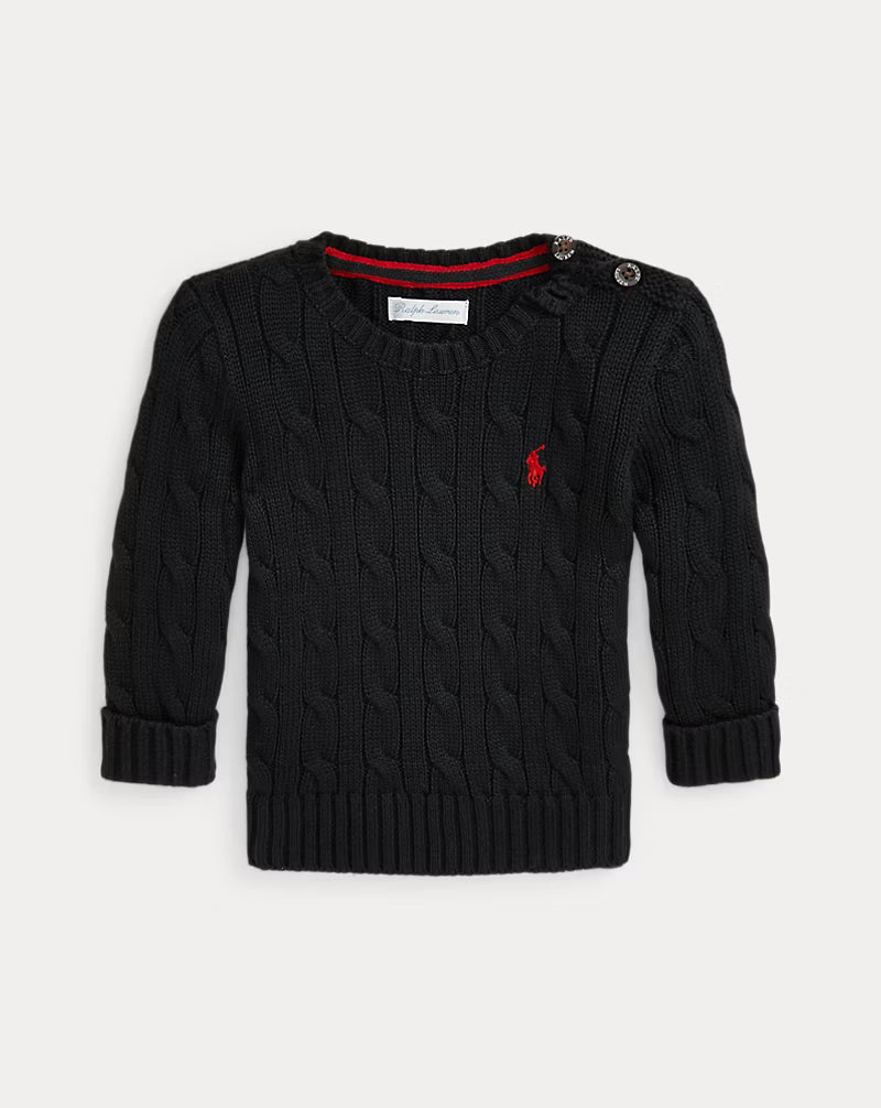 Cable-Knit Cotton Sweater (6 Colors)