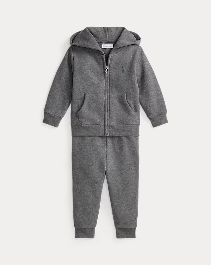 Fleece Full-Zip Hoodie & Pant Set (2 Colors)