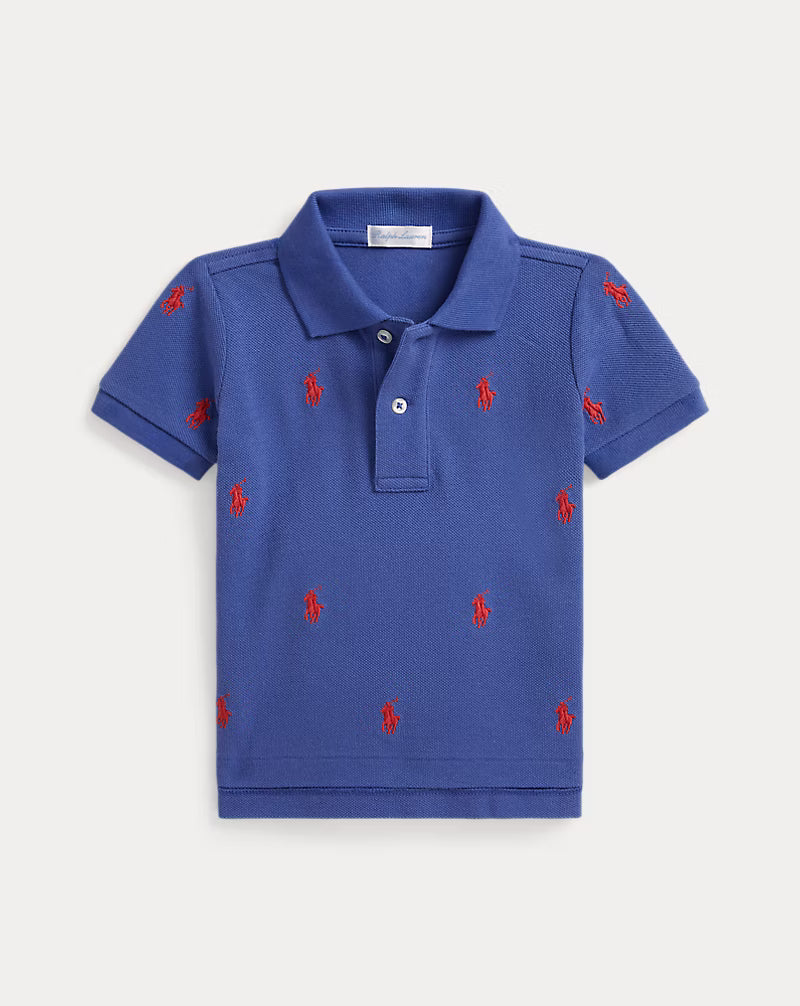 Polo Pony Cotton Mesh Polo Shirt