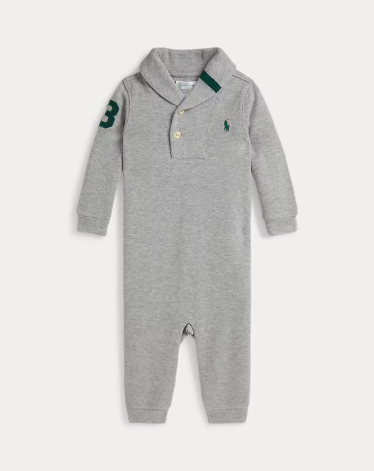 Estate-Rib Cotton Shawl Coverall