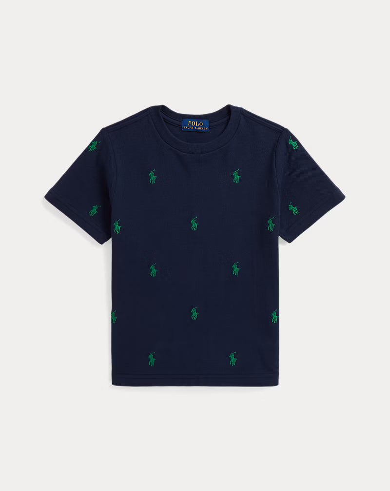 Polo Pony Cotton Mesh Tee