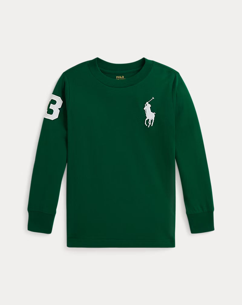Big Pony Cotton Long-Sleeve Tee (2 Colors)