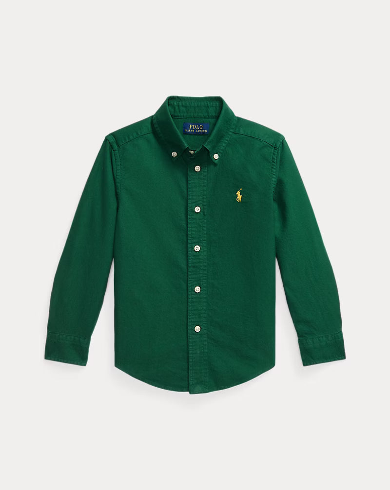 Garment-Dyed Cotton Oxford Shirt (3 Colors)